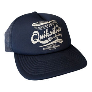 Y2K Quicksilver Surfboarding Trucker Snapback Hat